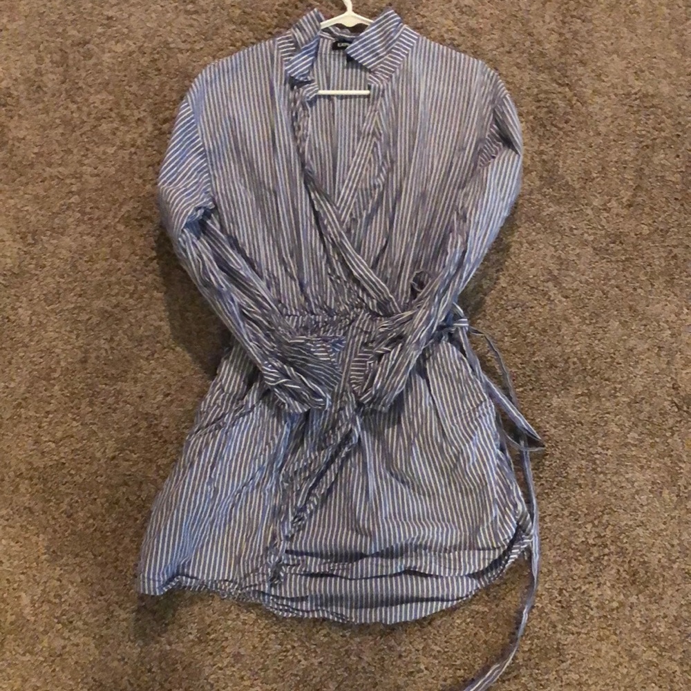 Blue and White stripe dress